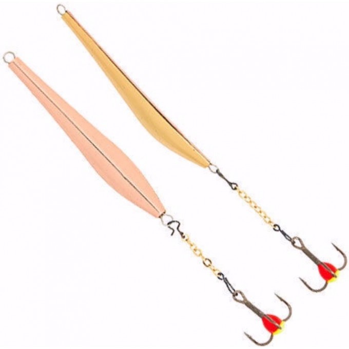 Блесна вертикальная зимняя LUCKY JOHN DIAMOND BLADE с цепью и тройником 50Mm Gc Блистер LJDD55-GC