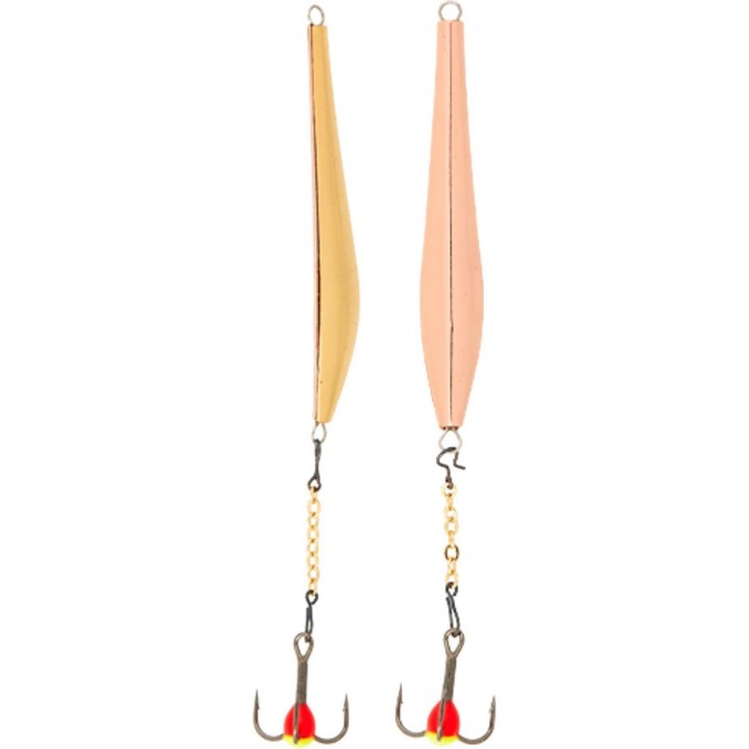 Блесна вертикальная зимняя LUCKY JOHN DIAMOND BLADE с цепью и тройником 65Mm Sg Блистер LJDD65-SG