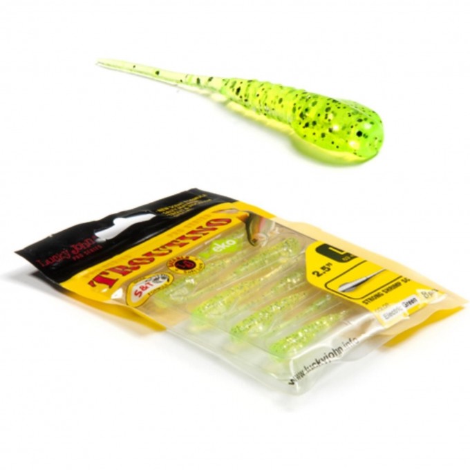 Твистеры съедобные LUCKY JOHN PRO SERIES TROUTINO, 2.5 in (63 мм), цвет 037, 8шт 140126-037
