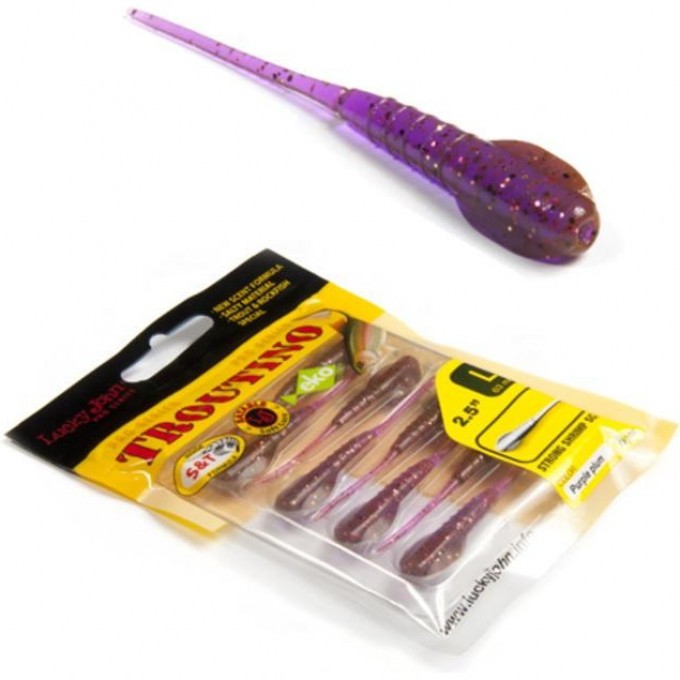 Твистеры съедобные LUCKY JOHN PRO SERIES TROUTINO, 2.5 in (63 мм), цвет s13, 8шт 140126-S13