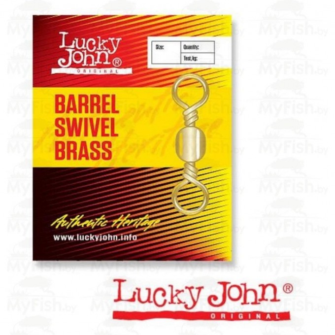 Вертлюги LUCKY JOHN BARREL BRASS 001 5Шт. LJ5003-001