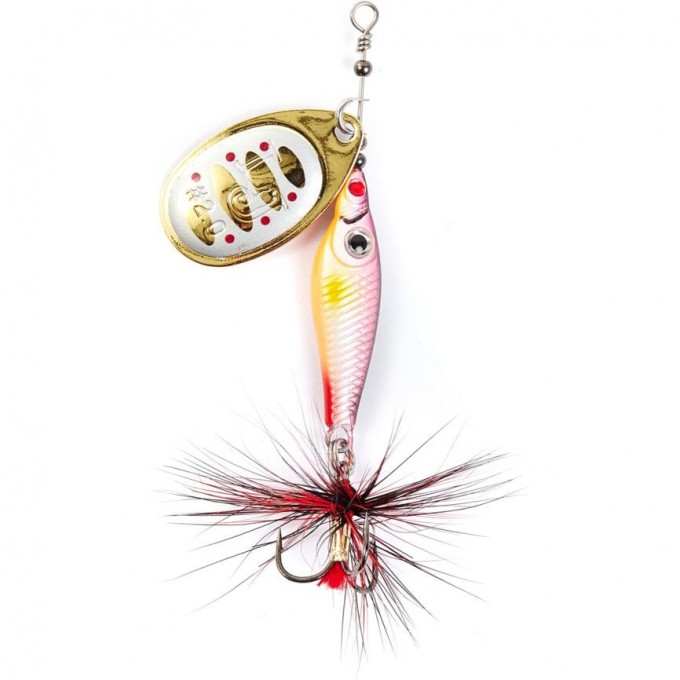 Блесна вращающаяся LUCKY JOHN TRIAN BLADE ROUND 6 г, цвет 002 LJTBR6-002