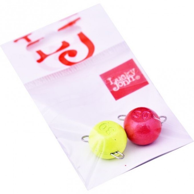 Груз-головки разборные LUCKY JOHN BALL RGY MIX1 40г, 2шт LJBRMIX1-040