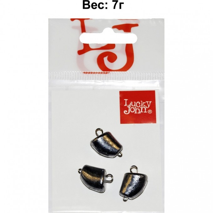 Груз-головки разборные LUCKY JOHN CLOVE SMALL 7г, уп. 3шт LJCS-0070