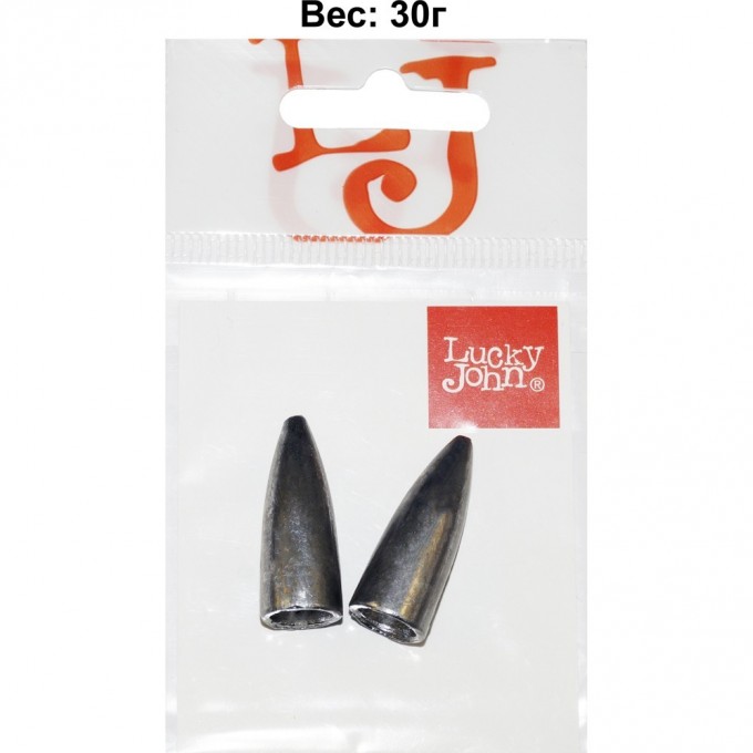 Груз LUCKY JOHN BULLET 30г, уп. 2шт LJBT-030