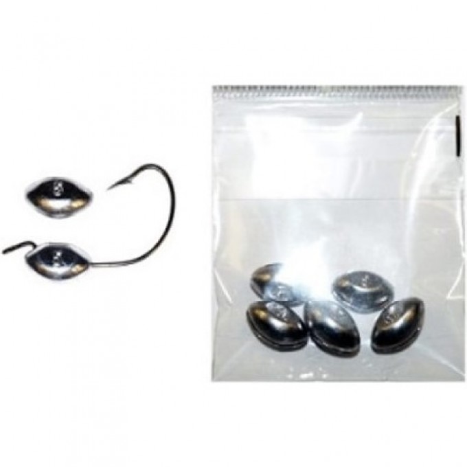 Грузила свинцовые зажимные офсетные LUCKY JOHN ЧЕЧЕВИЦА 7г 5шт 8550-07