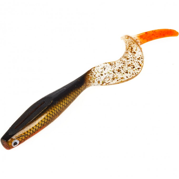 Виброхвост LUCKY JOHN 3D SERIES KUBIRA FIRE TAIL 7" (17,5 см), цвет PG42 1шт. 140436-PG42