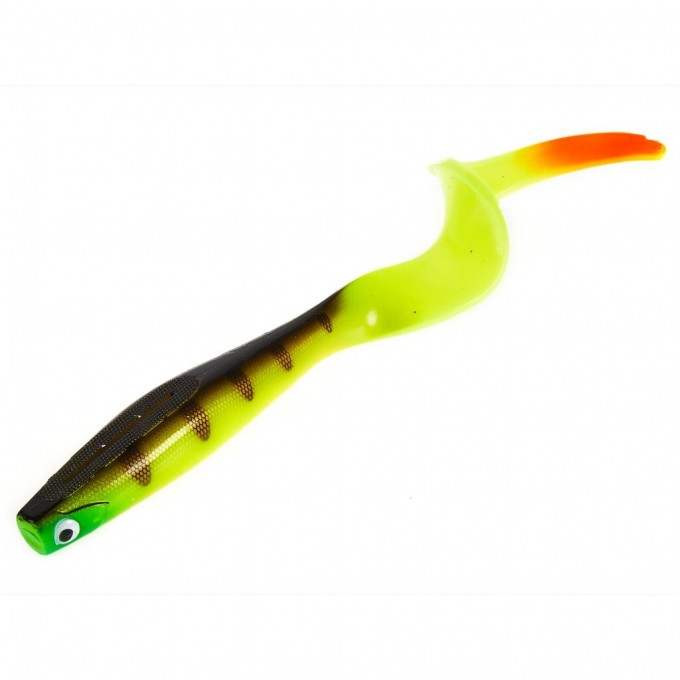Виброхвост LUCKY JOHN 3D SERIES KUBIRA FIRE TAIL 9" (22,8 см), цвет PG30 1шт. 140437-PG30