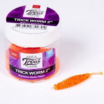Слаги съедобные искусственные LUCKY JOHN PRO SERIES TRICK WORM 2.5in (64 мм), цвет 071, 7 шт