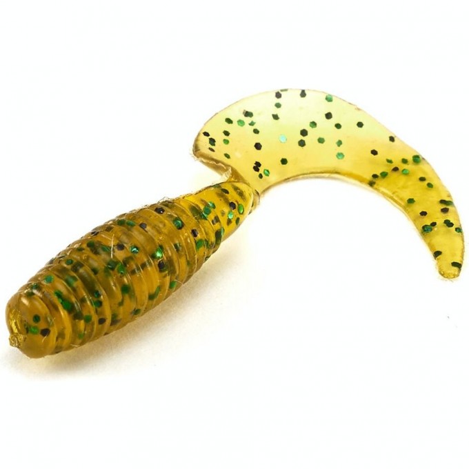 Твистеры съедобные искусственные LUCKY JOHN PRO SERIES CRUSHER GRUB 3.9 in (99 мм), цвет pa19, 5 шт 140157-PA19